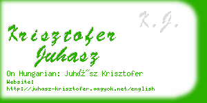 krisztofer juhasz business card